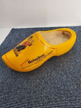 Heineken Holland Beer Wooden Clog/Shoe Promotional Made in Holland (C9)